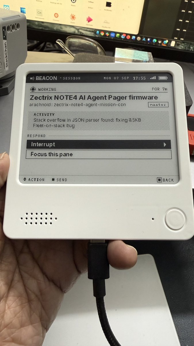 Photo of Shantanu's custom NOTE4 Agent Pager
